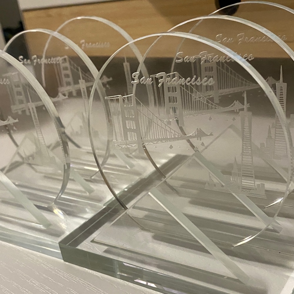 San Francisco Skyline Glass Art